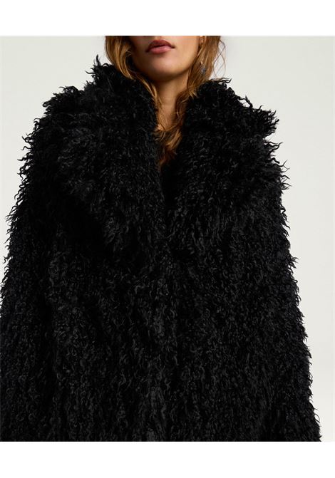 Cappotto Calendula in Ecopelliccia  Nero by Momonì MOMONI | CAPPOTTI | MOCO0560990