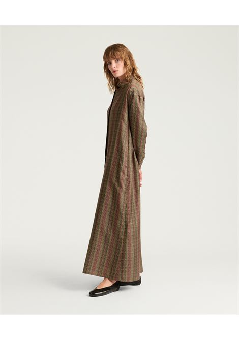 Vestito josephine in twill di seta stampato - multicolor marrone MOMONI | Vestiti | MODR0096065