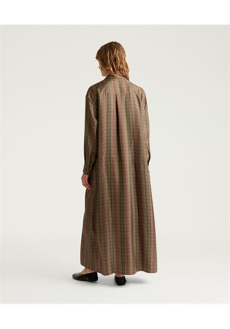 Vestito josephine in twill di seta stampato - multicolor marrone MOMONI | Vestiti | MODR0096065
