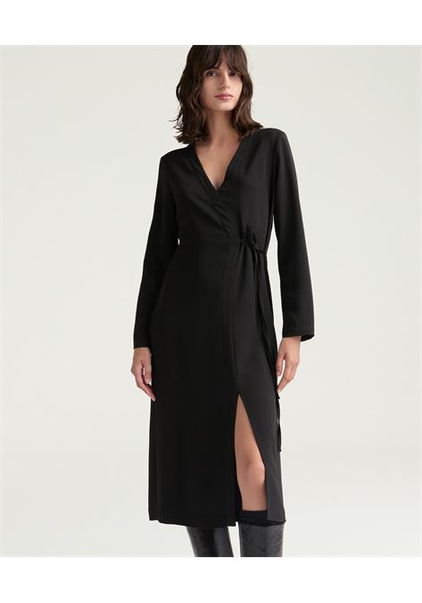 Vestito lavander in cadì viscosa stretch - nero MOMONI | Vestiti | MODR0160990