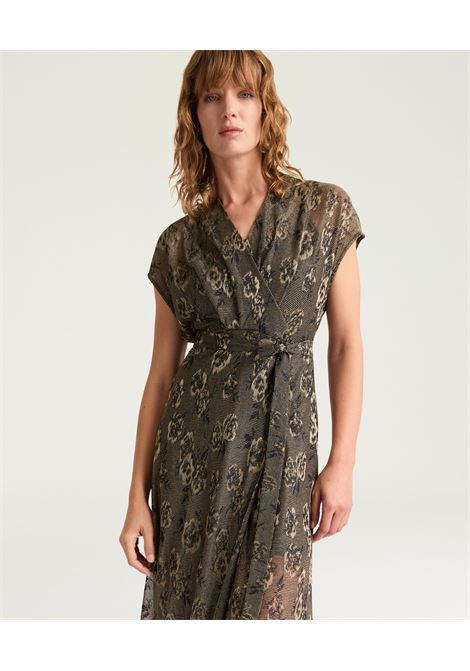 Vestito jessica in jersey jaquard lurex - multicolor army MOMONI | Vestiti | MODR0317480