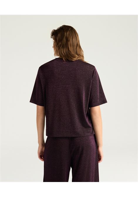 Tshirt iora in jersey lurex unito - amarena MOMONI | T-shirt | MOTS0010366