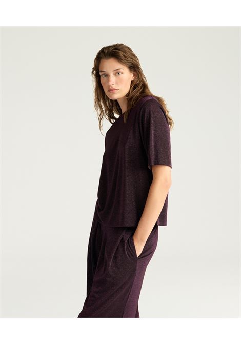 Tshirt iora in jersey lurex unito - amarena MOMONI | T-shirt | MOTS0010366