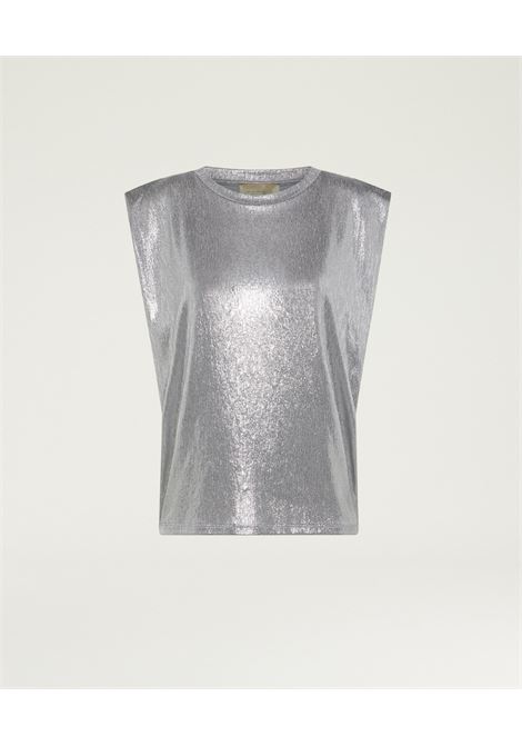 Tshirt enna in jersey laminato - argento MOMONI | T-shirt | MOTS0020003