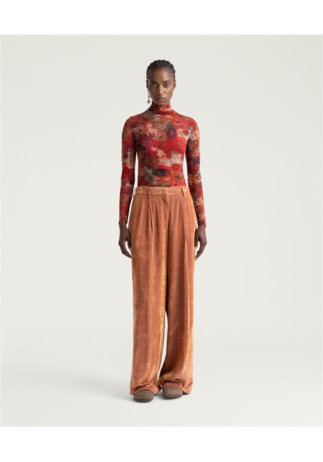 Tshirt ine in nylon stampato - multicolor bordeaux MOMONI | T-shirt | MOTS0048036