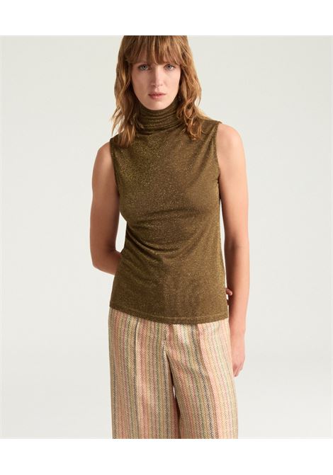 Tshirt alfred in jersey lurex unito - sigaro MOMONI | T-shirt | MOTS0050635