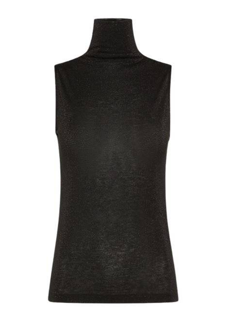 Tshirt alfred in jersey lurex unito - nero MOMONI | T-shirt | MOTS0100990
