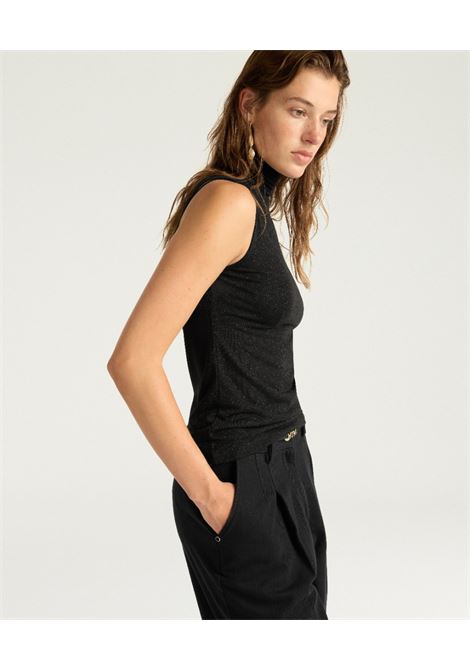 Tshirt alfred in jersey lurex unito - nero MOMONI | T-shirt | MOTS0100990