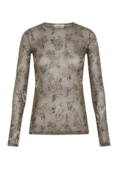 Thsirt waina in jersey jaquard lurex - multicolor army MOMONI | T-shirt | MOTS0117480