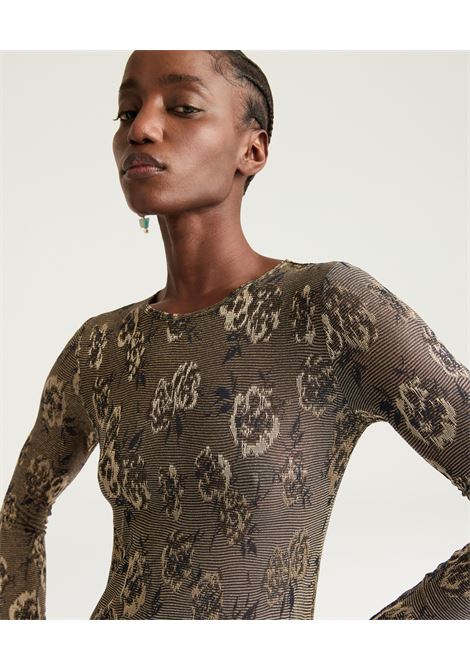 Thsirt waina in jersey jaquard lurex - multicolor army MOMONI | T-shirt | MOTS0117480