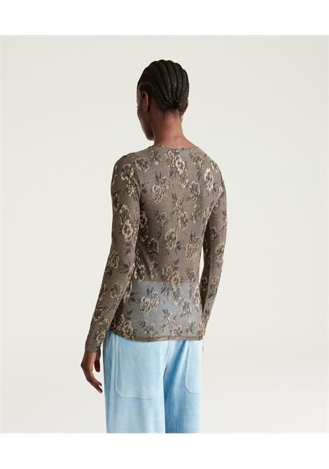 Thsirt waina in jersey jaquard lurex - multicolor army MOMONI | T-shirt | MOTS0117480