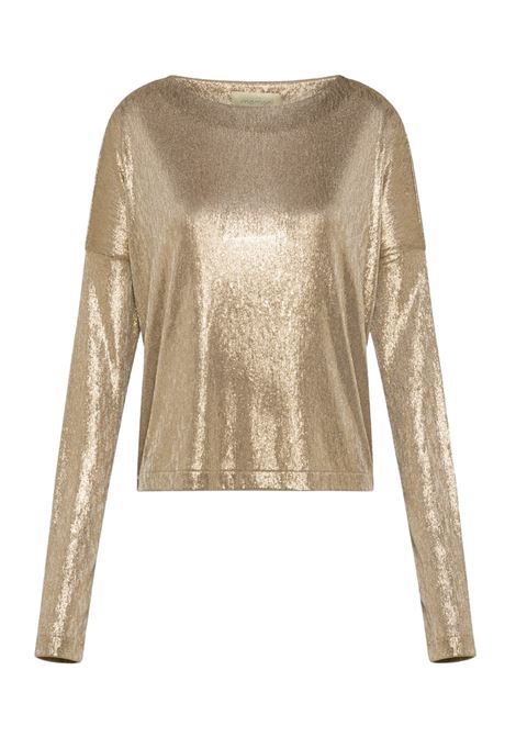 Tshirt mia in jersey laminato - oro MOMONI | T-shirt | MOTS0130280