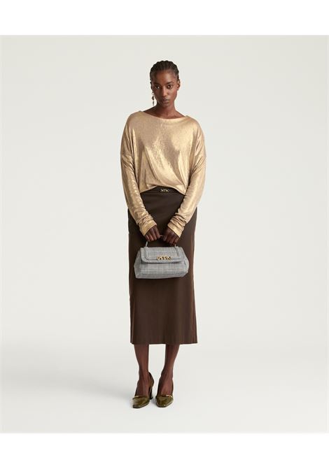 Tshirt mia in jersey laminato - oro MOMONI | T-shirt | MOTS0130280