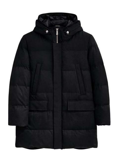Parka Uomo Montecore Nero Imbottito con Cappuccio  Parka Invernale Tecnico Nero MONTECORE | Giacconi | F09MUCX501-27799