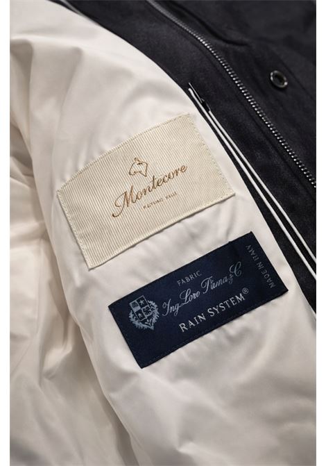 Parka Uomo Montecore Nero Imbottito con Cappuccio  Parka Invernale Tecnico Nero MONTECORE | Giacconi | F09MUCX501-27799