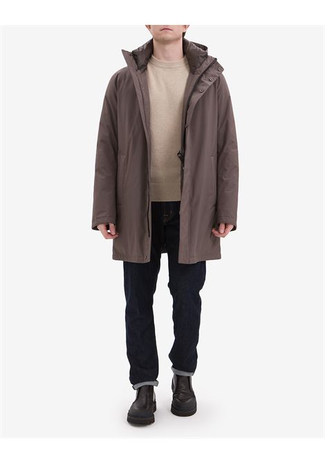 Parka Montecore imbottito in piuma color fango da uomo MONTECORE | Giacconi | F09MUCX512-26538