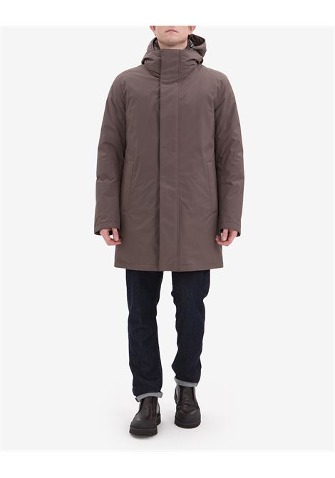 Parka Montecore imbottito in piuma color fango da uomo MONTECORE | Giacconi | F09MUCX512-26538