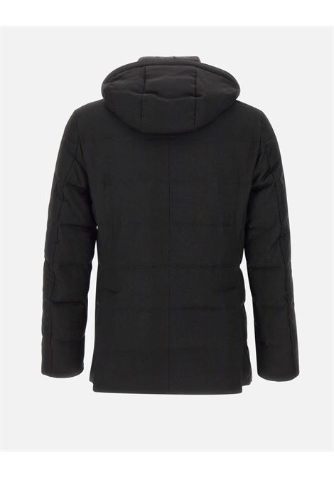 Piumino Montecore in lana nera imbottito in piuma da uomo MONTECORE | Piumini | F09MUCX581-10699