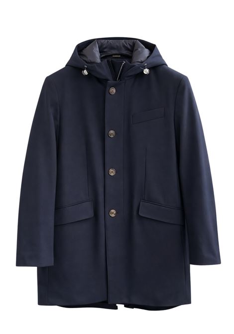 Cappotto Imbottito Montecore Dark Blu da Uomo  Eleganza Tecnica e Comfort Invernale MONTECORE | Cappotti | F09MUCX740-18589