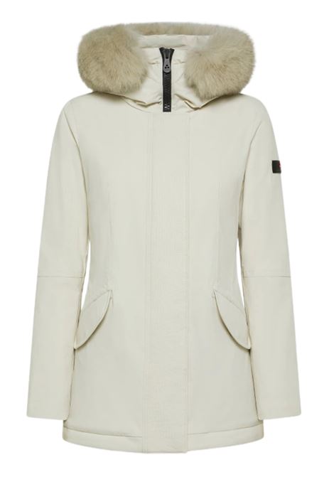 Peuterey DONNET KL FUR Slim Jacket in Stretch Nylon with Tone-on-Tone Fur PEUTEREY | Parka | PED4445983