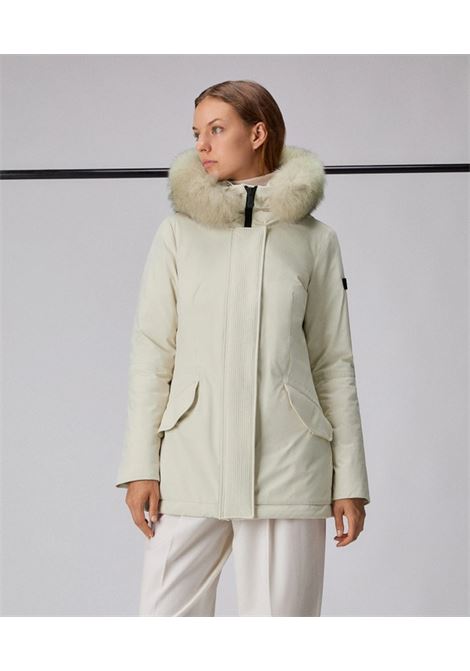 Peuterey DONNET KL FUR Slim Jacket in Stretch Nylon with Tone-on-Tone Fur PEUTEREY | Parka | PED4445983