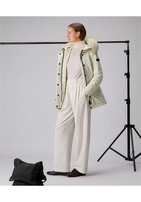Peuterey DONNET KL FUR Slim Jacket in Stretch Nylon with Tone-on-Tone Fur PEUTEREY | Parka | PED4445983