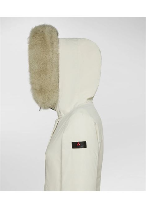 Peuterey DONNET KL FUR Slim Jacket in Stretch Nylon with Tone-on-Tone Fur PEUTEREY | Parka | PED4445983