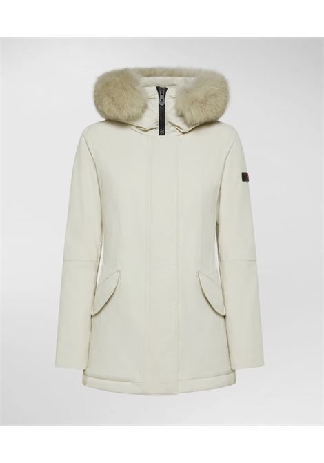 Peuterey DONNET KL FUR Slim Jacket in Stretch Nylon with Tone-on-Tone Fur PEUTEREY | Parka | PED4445983