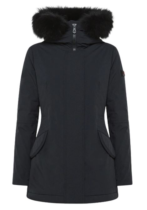 Peuterey DONNET KL FUR Slim Jacket in Stretch Nylon with Tone-on-Tone Fur PEUTEREY | Parka | PED4445NER