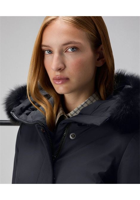 Peuterey DONNET KL FUR Slim Jacket in Stretch Nylon with Tone-on-Tone Fur PEUTEREY | Parka | PED4445NER