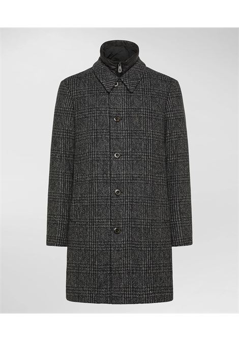 Peuterey FIONNGHAL CHECK Wool Blend Check Coat with Removable Vest PEUTEREY |  | PEU5608761