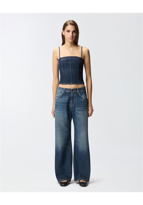 Jeans Wide Leg in Denim Soft - Pinko PINKO | JEANS | 101733-A2RQPJZ