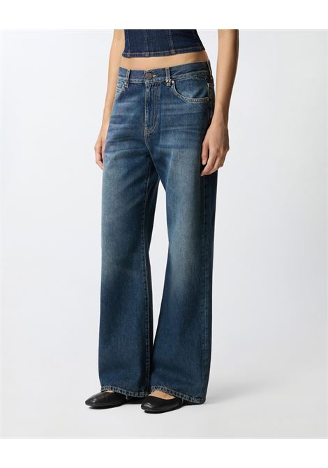 Jeans Wide Leg in Denim Soft - Pinko PINKO | JEANS | 101733-A2RQPJZ