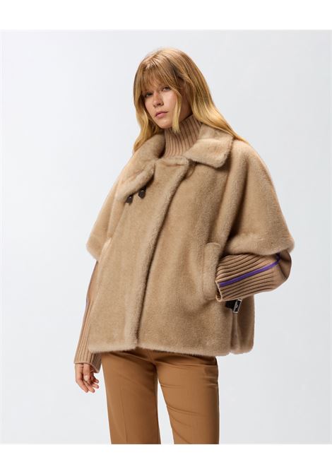 Cappa Effetto Pelliccia in Tessuto Aspen - Pinko PINKO | Pelliccia | 103837-A2PIC60