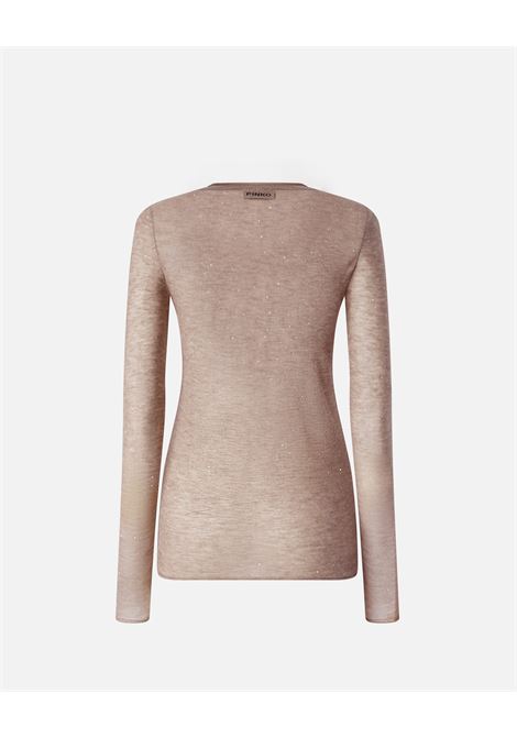 Maglia girocollo con paillettes PINKO | Maglieria | 105398-A2PMD23