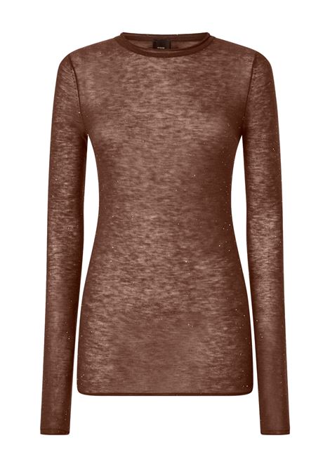 Maglia girocollo con paillettes PINKO | Maglieria | 105398-A2PML73