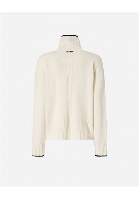 Dolcevita in Maglia in Misto Lana Merino e Cashmere - Pinko PINKO | Maglieria | 105446-A2Q9Z13