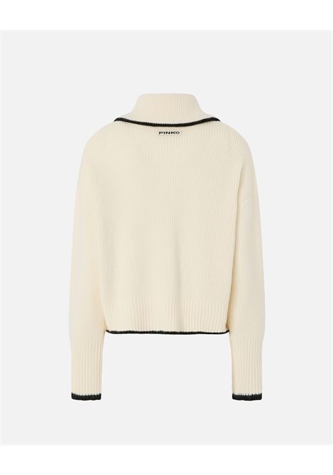 Maglia in Lana e Cashmere con Zip - Pinko PINKO | Maglieria | 105448-A2Q9Z13