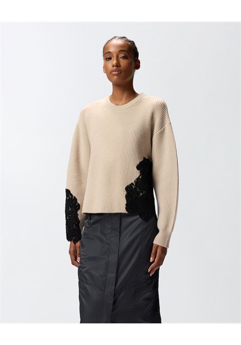 Maglione Girocollo con Pizzo Macramé - Pinko PINKO | Maglieria | 105505-A2R1D05