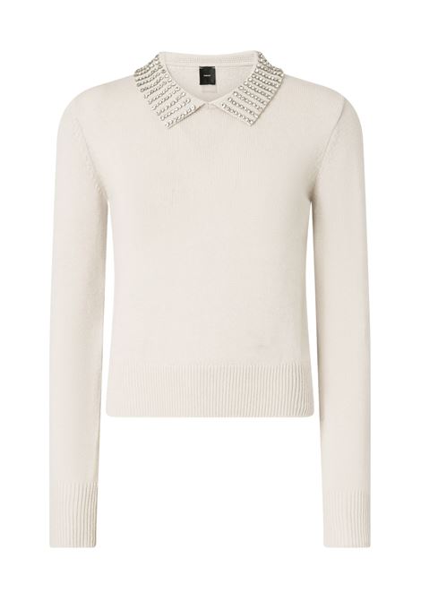 PINKO - Sweater with collar and rhinestones PINKO |  | 105530-A2S4I23
