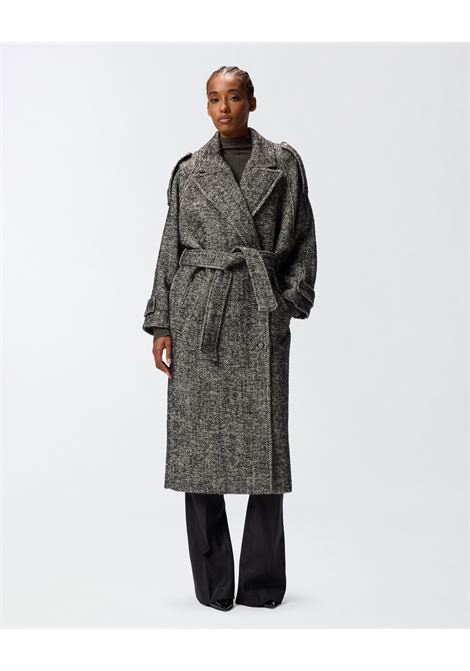 PINKO - Long coat in herringbone cloth PINKO |  | 105562-A2SEZZ2