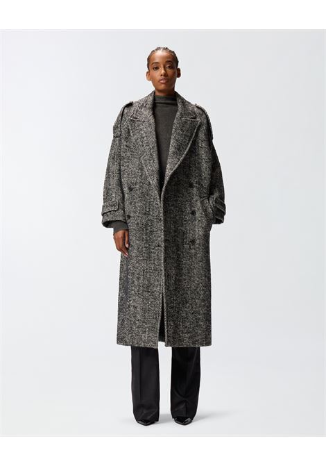 PINKO - Long coat in herringbone cloth PINKO |  | 105562-A2SEZZ2