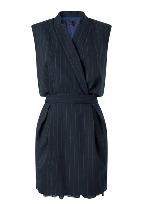 PINKO - Pinstripe poly wool sleeveless short dress PINKO |  | 105829-A2QYEZ1