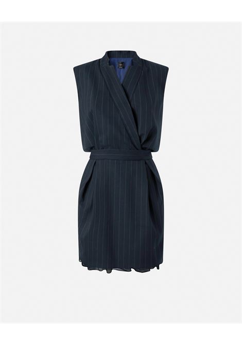 PINKO - Pinstripe poly wool sleeveless short dress PINKO |  | 105829-A2QYEZ1