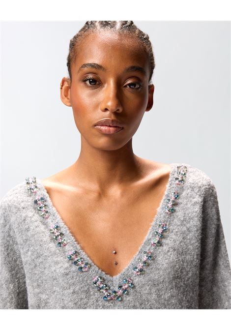PINKO - Wool-blend sweater with jewel embroidery PINKO |  | 105947-A2YEII2