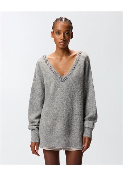 PINKO - Wool-blend sweater with jewel embroidery PINKO |  | 105947-A2YEII2