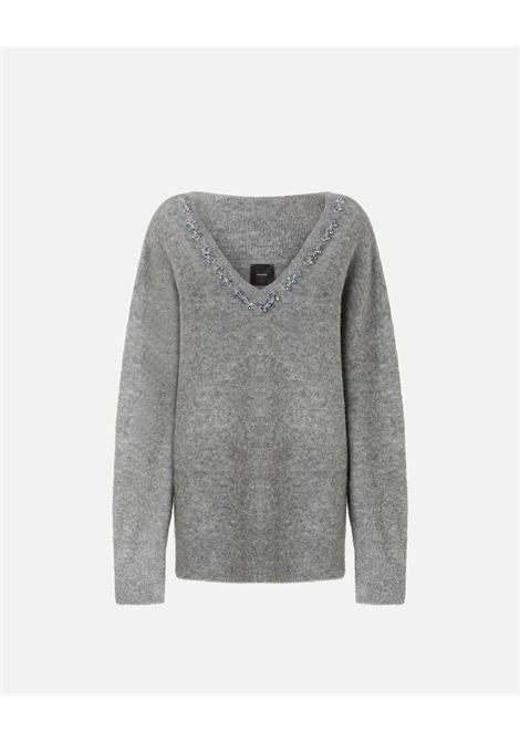 PINKO - Wool-blend sweater with jewel embroidery PINKO |  | 105947-A2YEII2