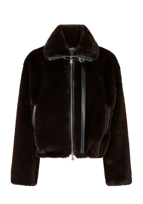 Giacca blouson effetto pelliccia PINKO | Maglieria | 106013-A1ZMM28