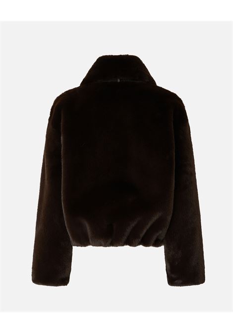 Giacca blouson effetto pelliccia PINKO | Maglieria | 106013-A1ZMM28