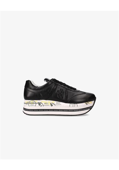 Premiata Beth 7107 Leather Sneakers  Iconic Black Platform Style PREMIATA |  | BETH7107